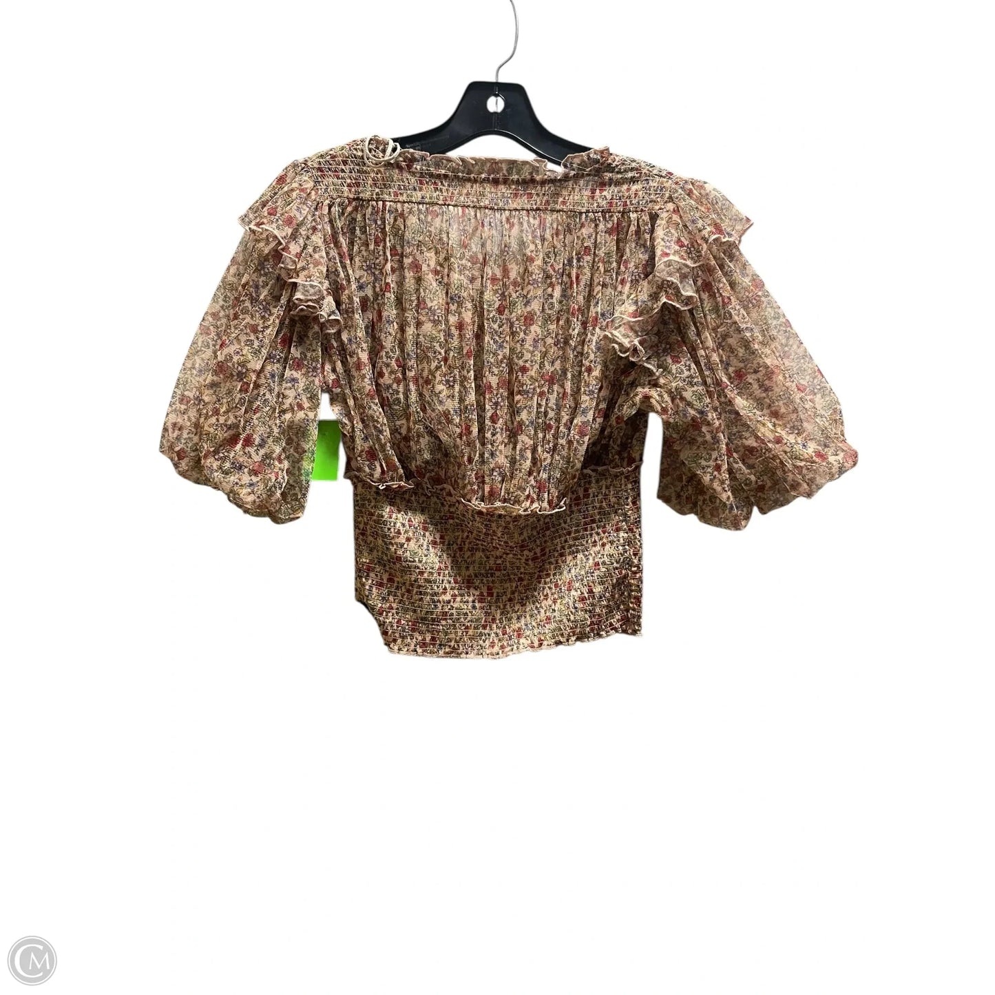 Top Short Sleeve By Free People In Brown, Size: S