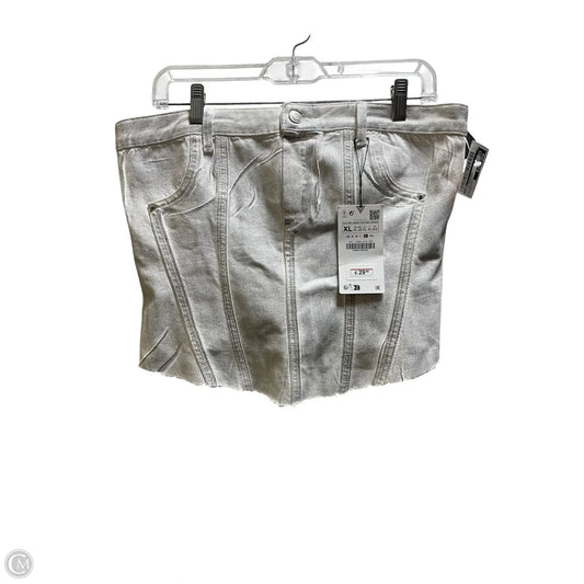 Top Sleeveless By Zara In Silver, Size: Xl