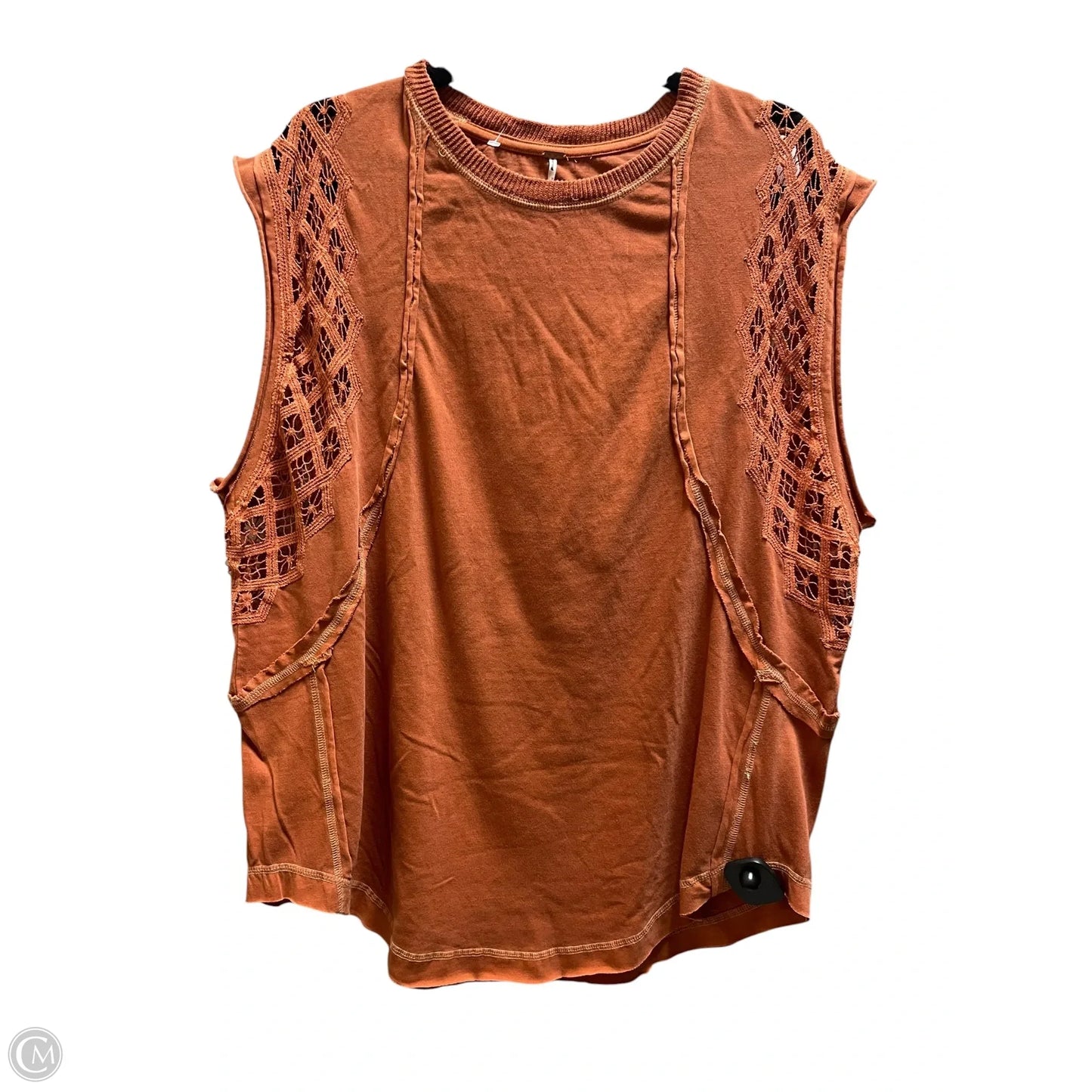 Top Sleeveless By Free People In Orange, Size: S