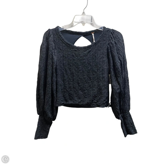 Top Long Sleeve By Free People In Black, Size: S