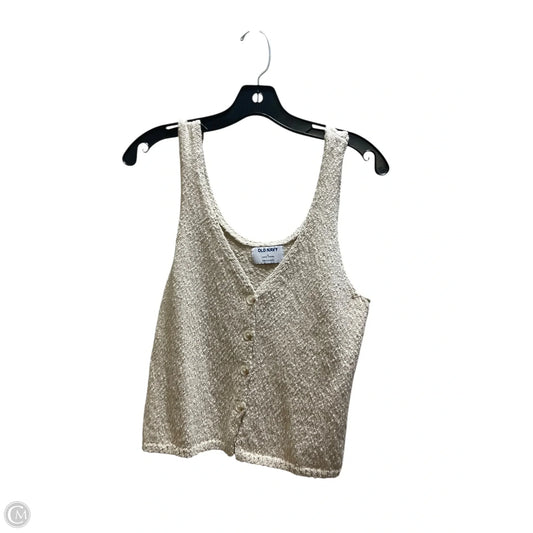 Top Sleeveless By Old Navy In Tan, Size: M