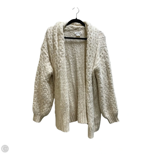 Sweater Cardigan By Anthropologie In Tan, Size: M