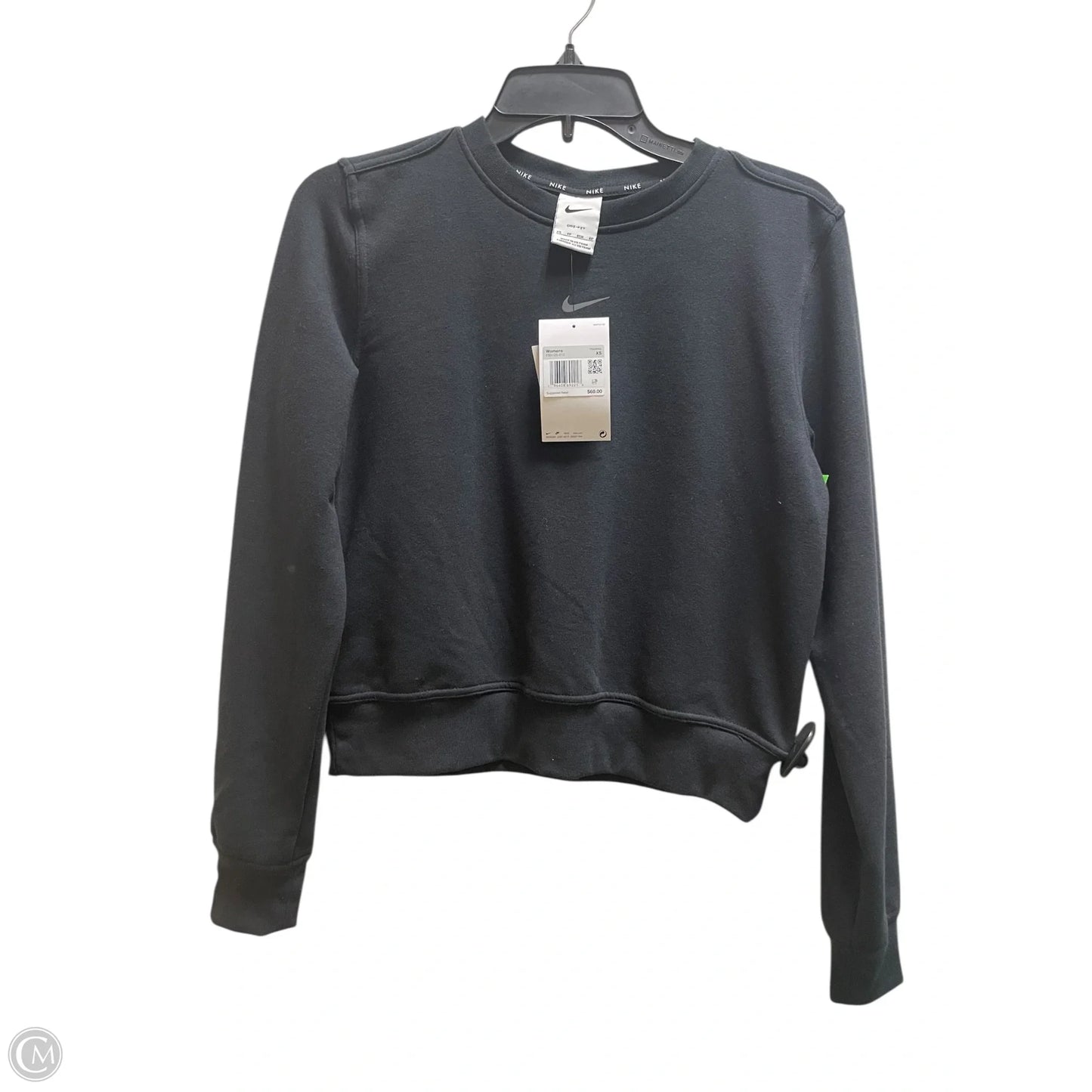 Sweatshirt Crewneck By Nike Apparel In Black, Size: Xs