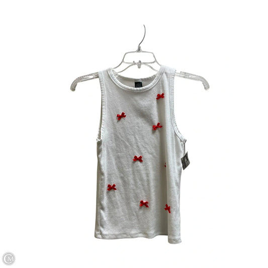 Top Sleeveless By Wild Fable In White, Size: S