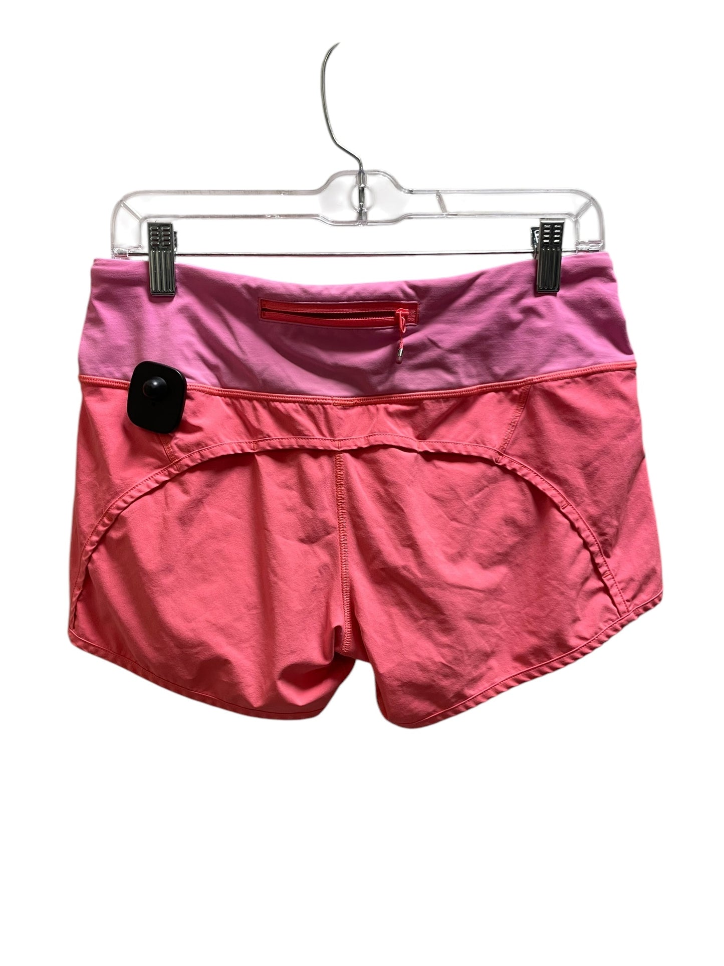 Athletic Shorts By Lululemon In Pink, Size: 6