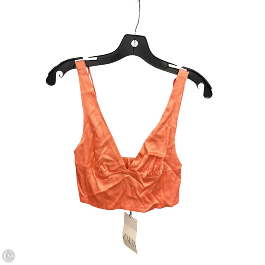 Top Sleeveless By Zara In Pink, Size: S