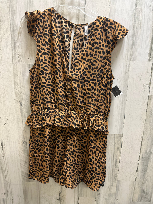 Animal Print Romper Glam, Size M