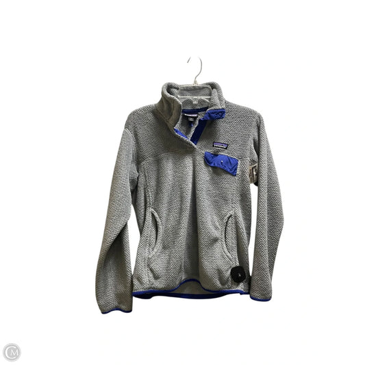 Sweatshirt Collar By Patagonia In Grey, Size: M