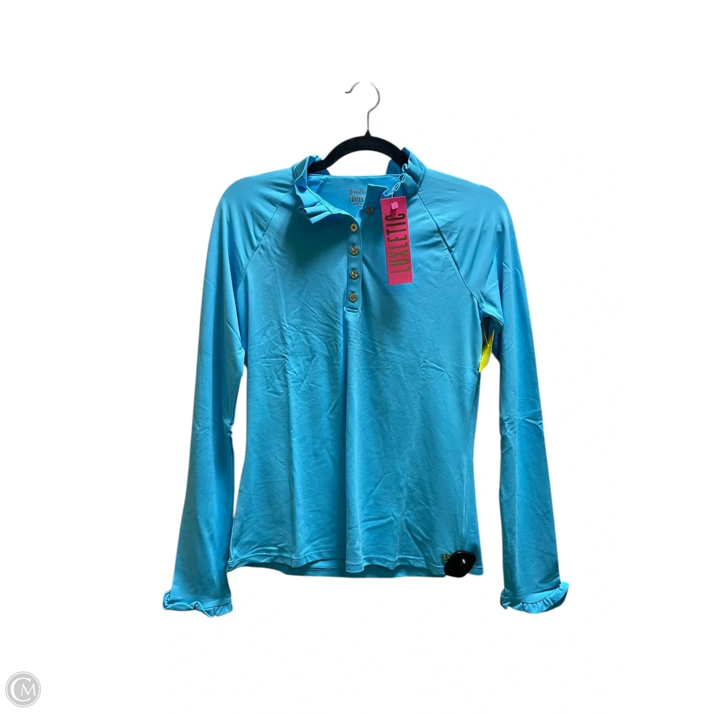 Top Long Sleeve Designer By Lilly Pulitzer In Blue, Size: S