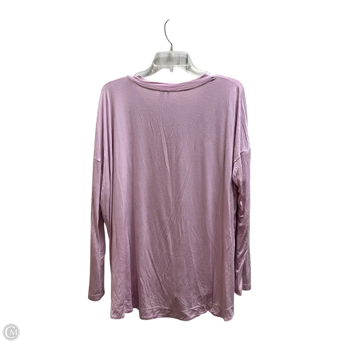 Top Long Sleeve By Nordstrom In Pink, Size: M