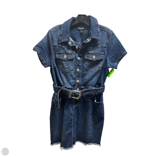 Dress Casual Short By True Religion In Blue Denim, Size: L