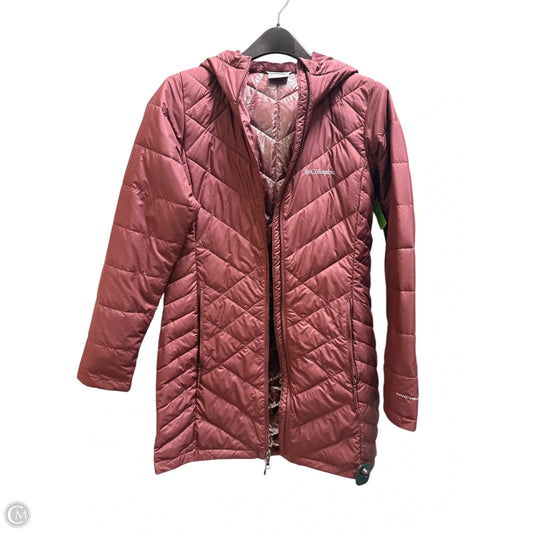 Jacket Puffer & Quilted By Columbia In Maroon, Size: S