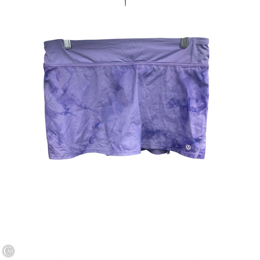 Athletic Skirt By Lululemon In Purple, Size: 8