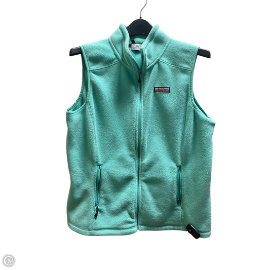 Vest Fleece By Vineyard Vines In Teal, Size: M