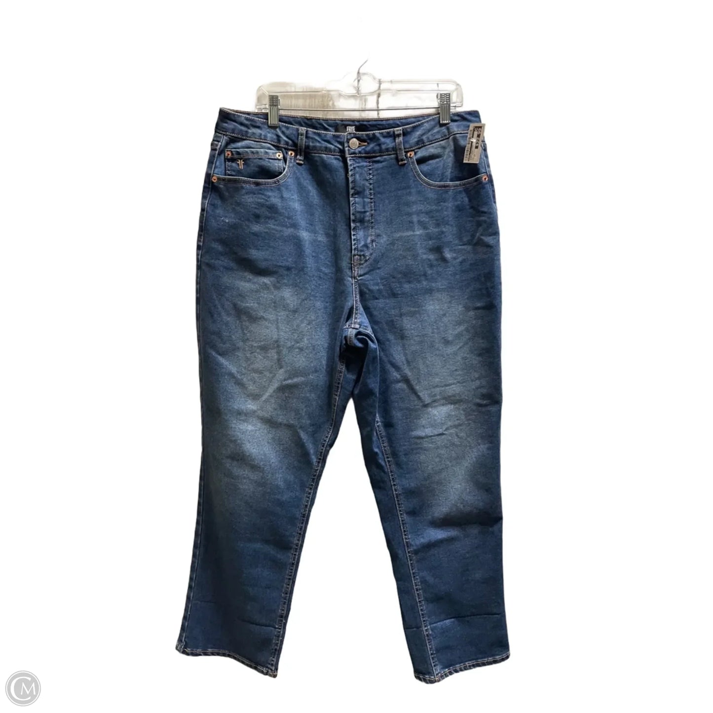 Jeans Designer By Frye In Blue Denim, Size: 14