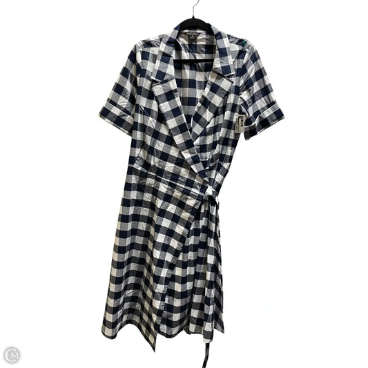 Dress Casual Midi By Brooks Brothers In Checkered Pattern, Size: L