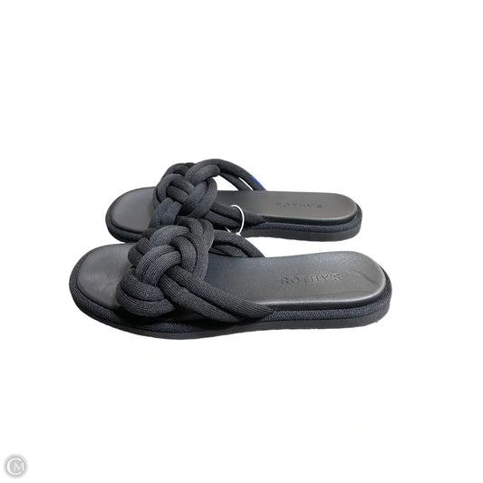 Sandals Flats By Rothys In Black, Size: 7.5