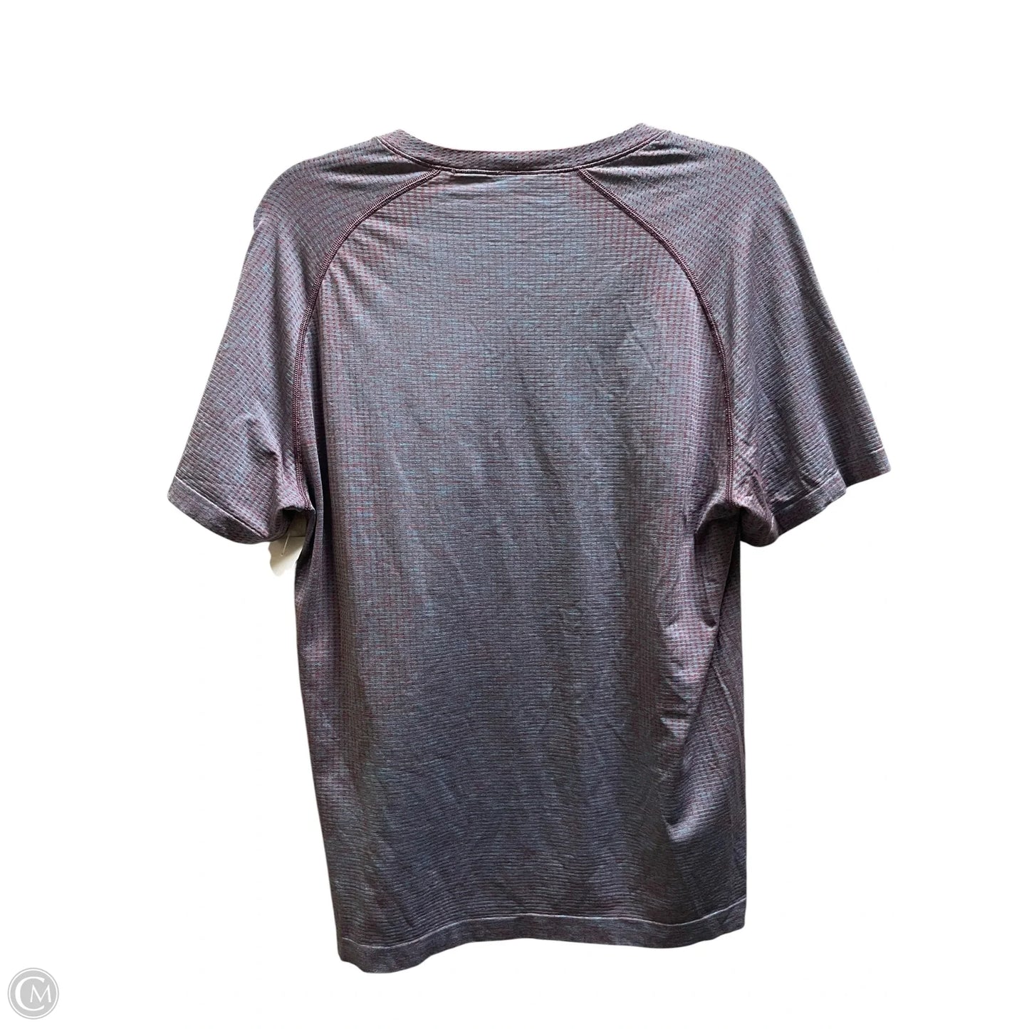 Athletic Top Short Sleeve By Lululemon In Blue, Size: L