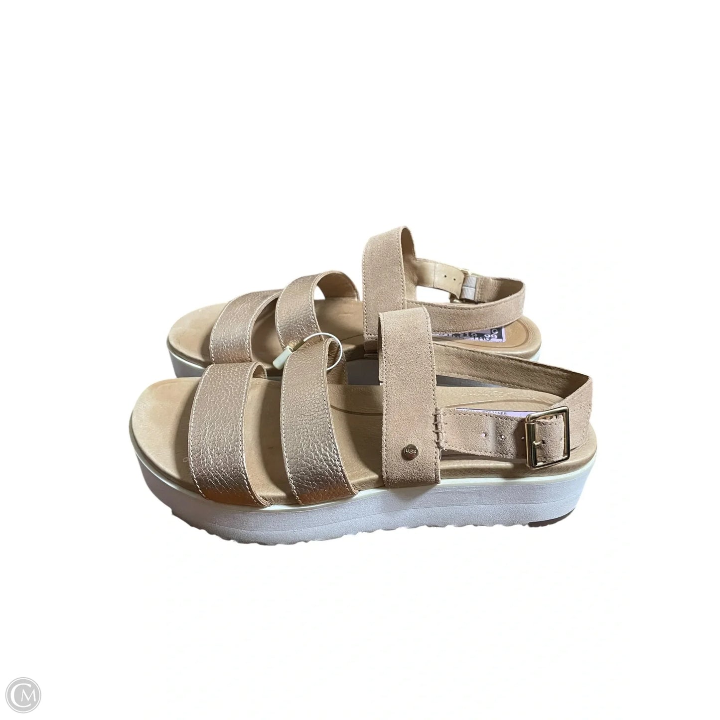 Sandals Designer By Ugg In Pink, Size: 9