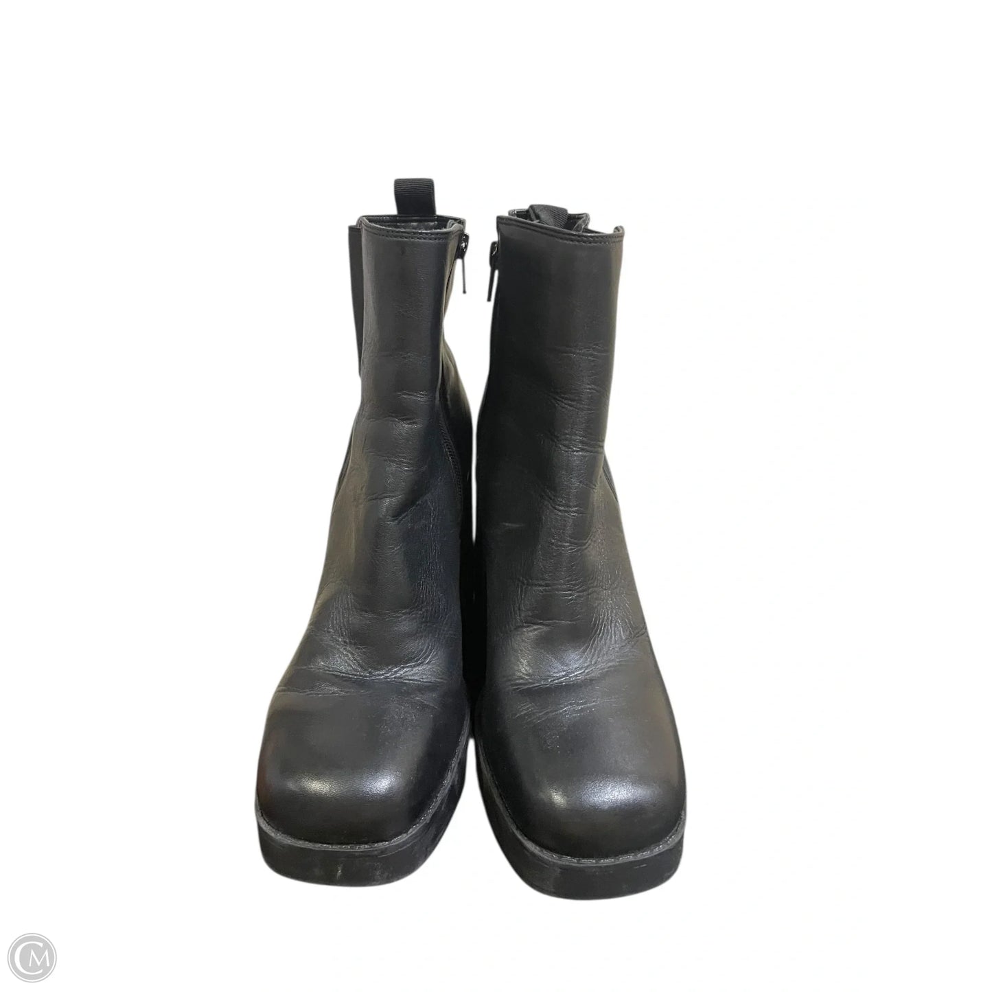 Boots Ankle Heels By Gianni Bini In Black, Size: 9.5