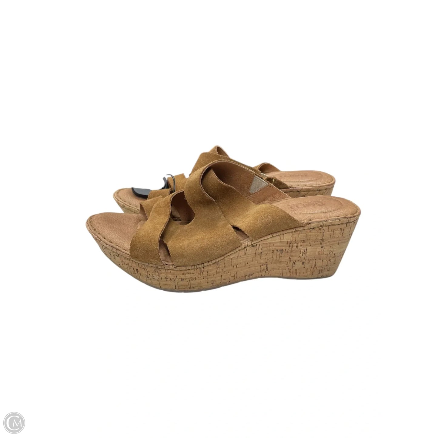 Sandals Heels Wedge By Born In Brown, Size: 10