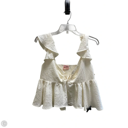 Top Sleeveless By Urban Outfitters In Cream, Size: M
