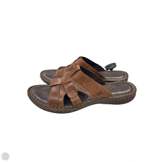 Sandals Flats By Born In Brown, Size: 11