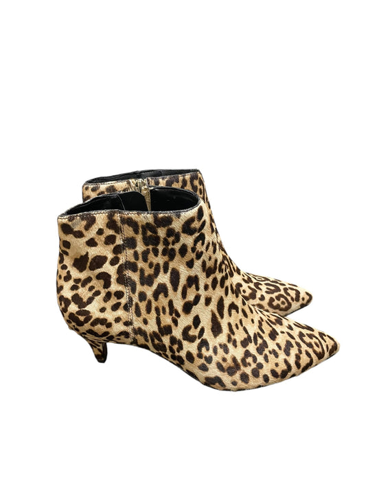 Boots Ankle Heels By Sam Edelman In Animal Print, Size: 6.5