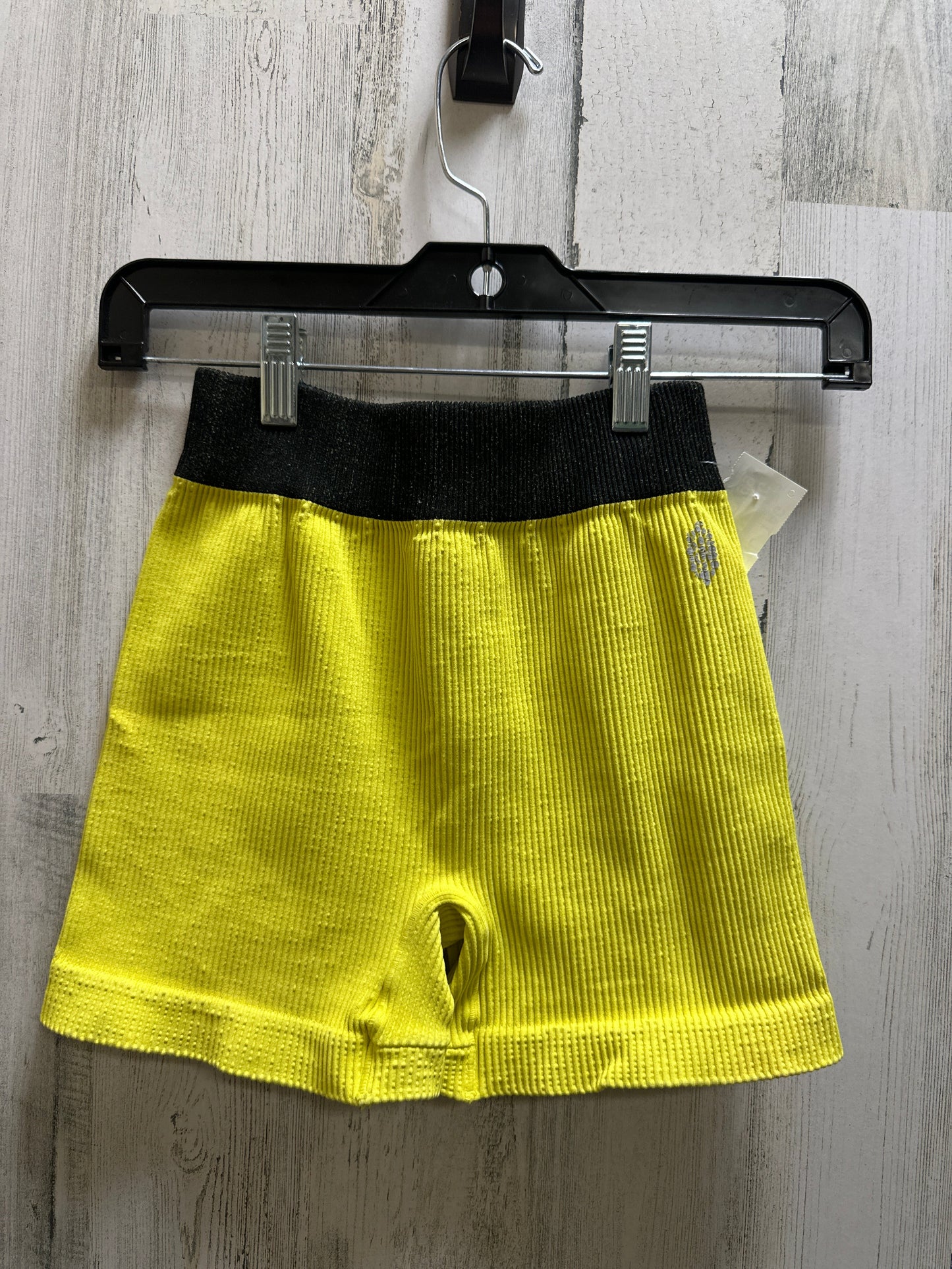 Yellow Athletic Shorts 2 Pc Free People, Size Xs