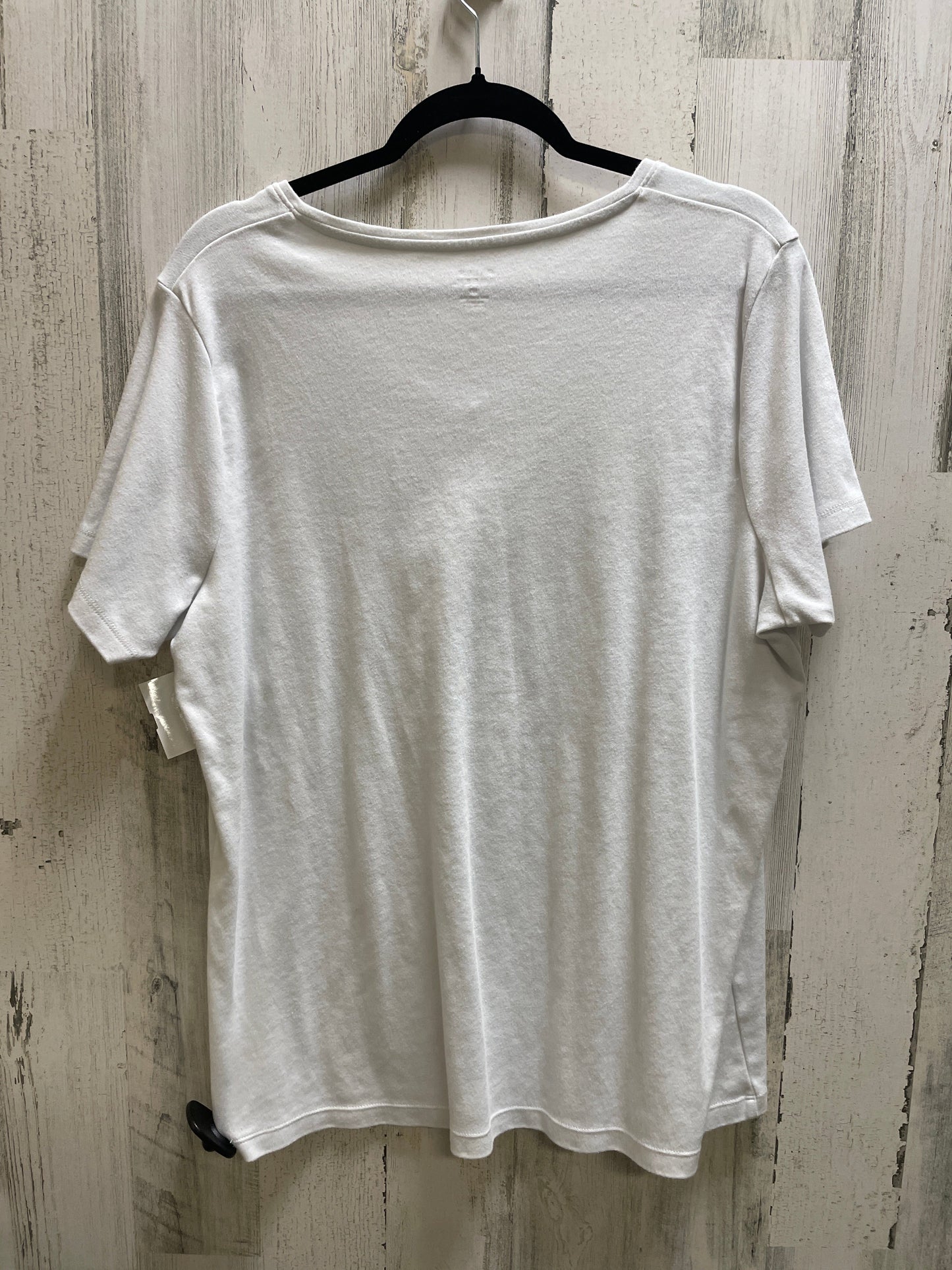 White Top Short Sleeve Falls Creek, Size 1x