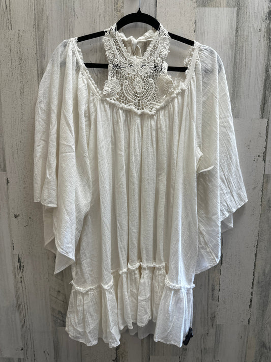 White Top Short Sleeve Free People, Size S