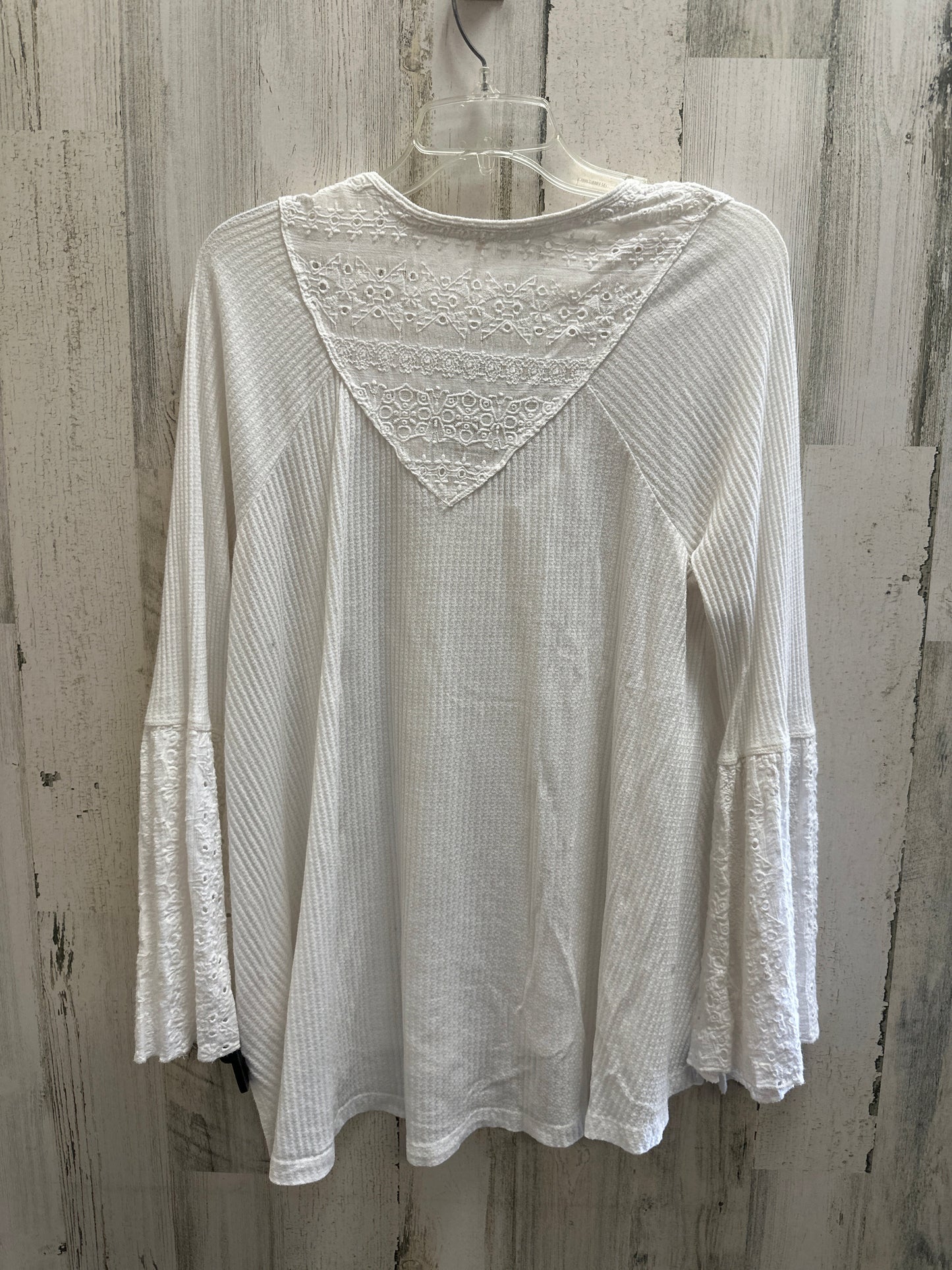 White Top Long Sleeve Free People, Size L