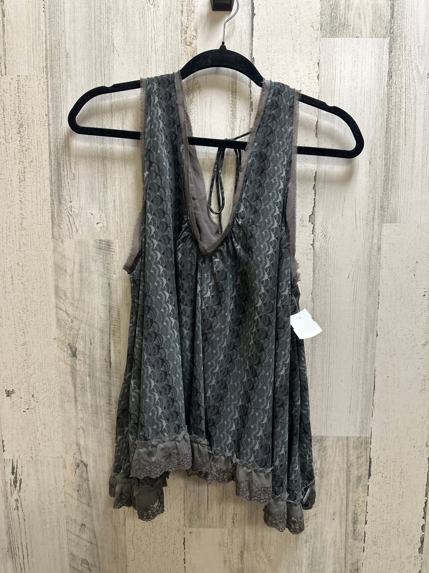 Grey Top Sleeveless Free People, Size L