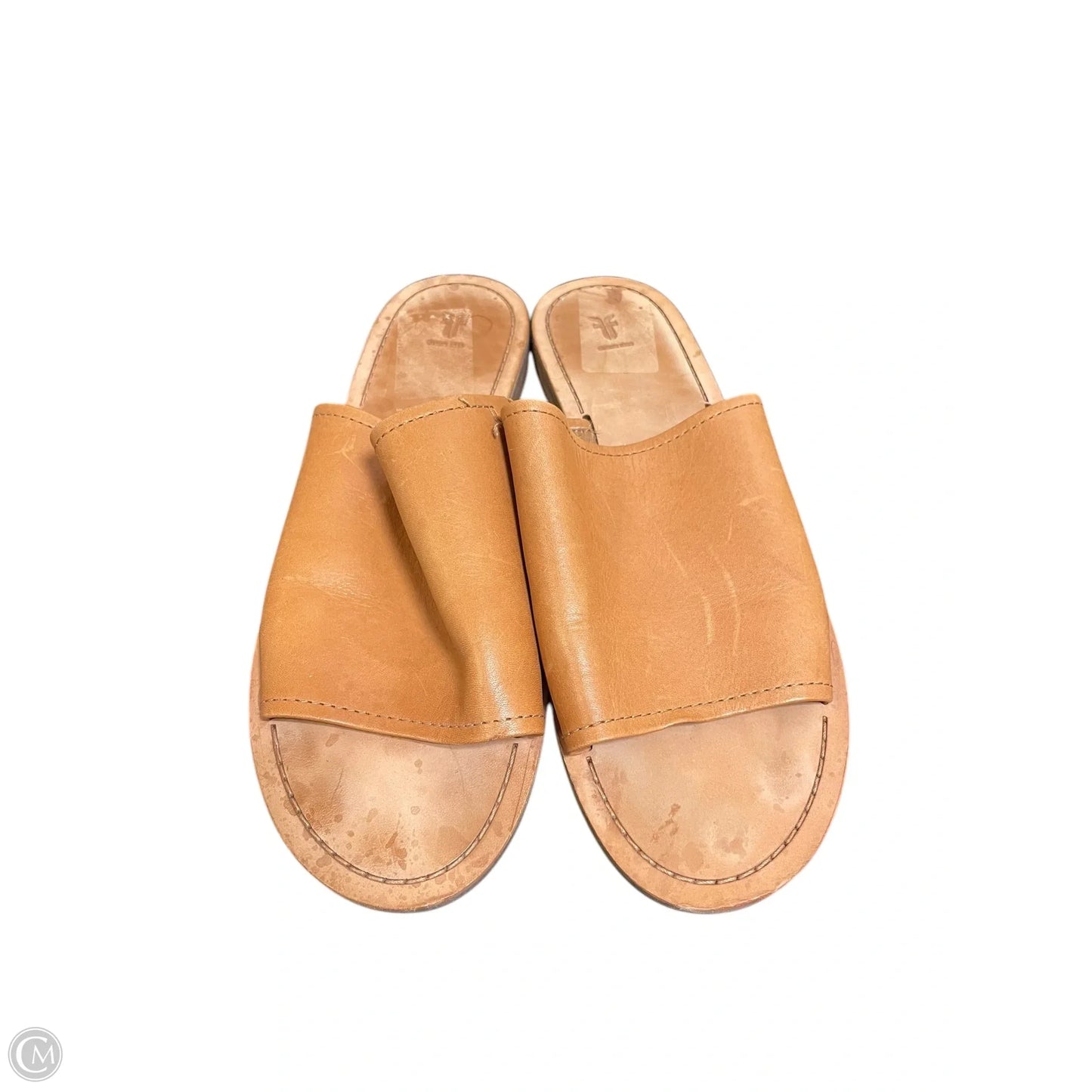 Sandals Designer By Frye In Brown, Size: 10