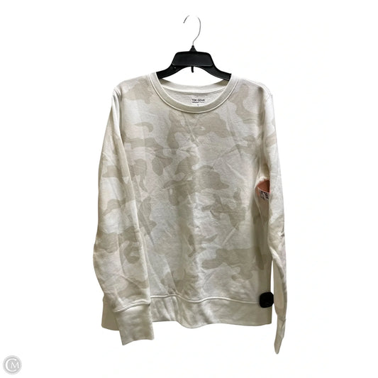 Sweatshirt Crewneck By Tek Gear In White, Size: L