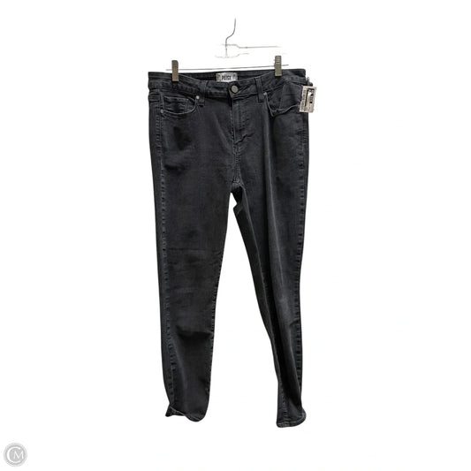 Jeans Straight By Paige In Black, Size: 12