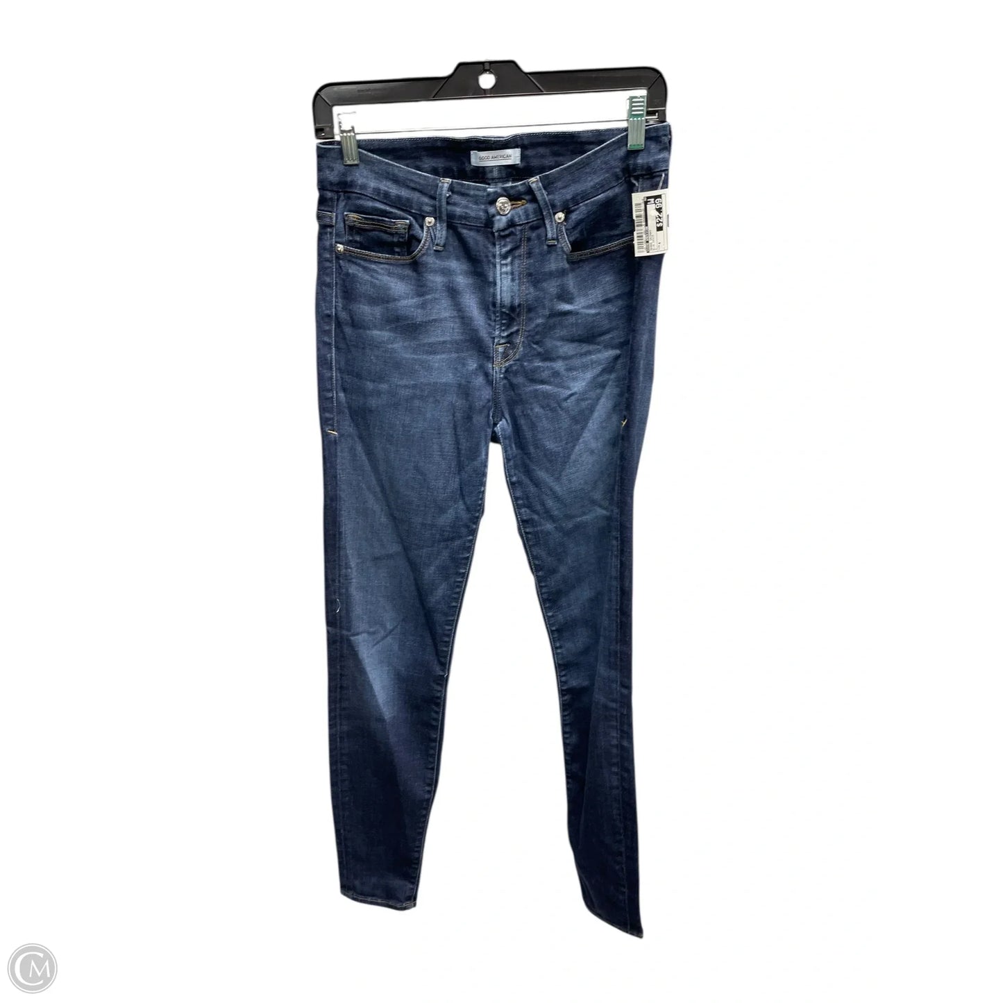 Jeans Skinny By Good American In Blue Denim, Size: 4