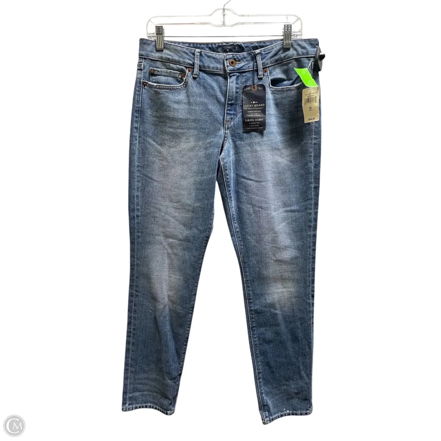 Jeans Skinny By Lucky Brand In Blue Denim, Size: 10