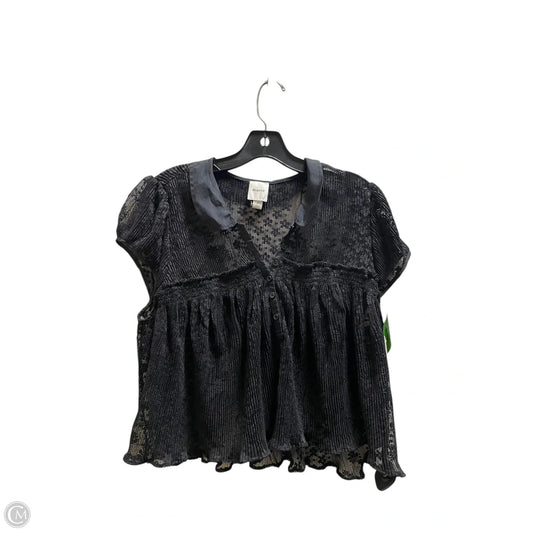 Top Short Sleeve By Maeve In Black, Size: S
