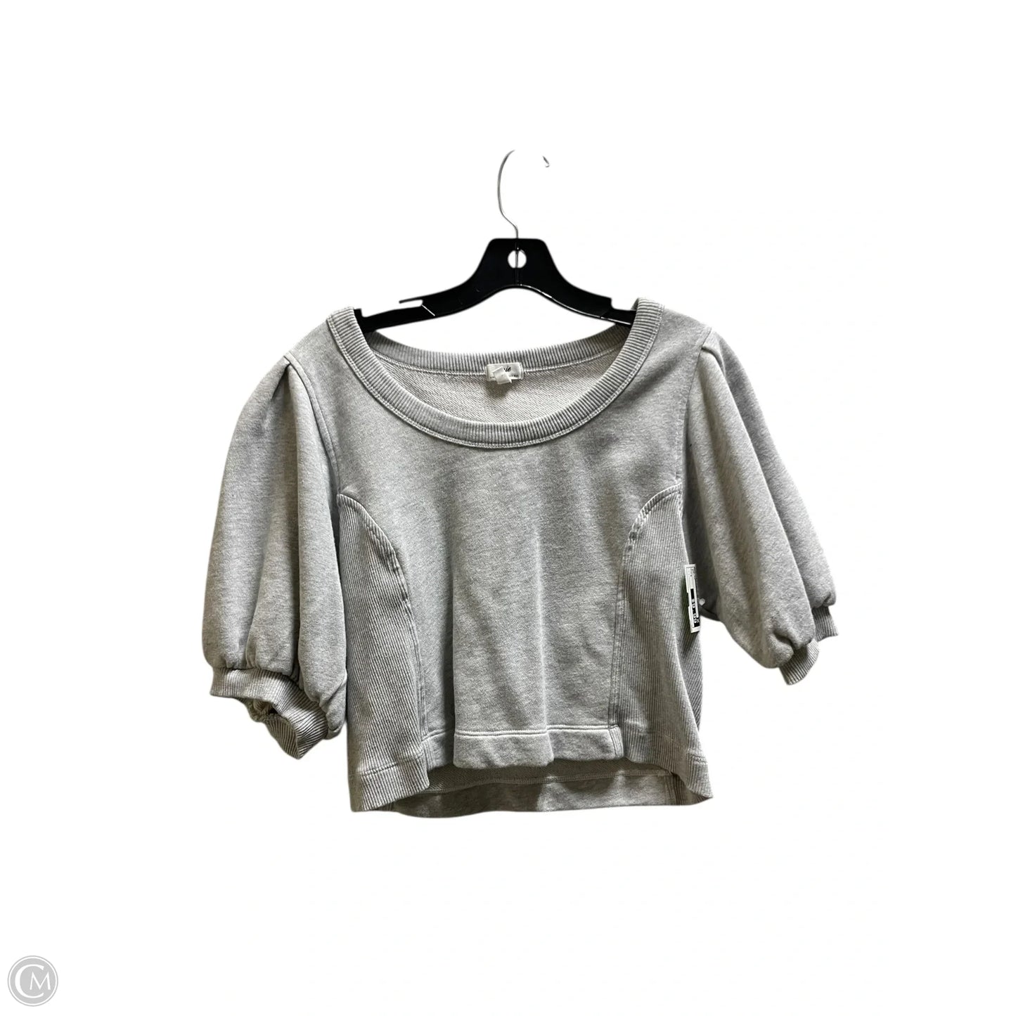 Top Short Sleeve By Aerie In Grey, Size: S