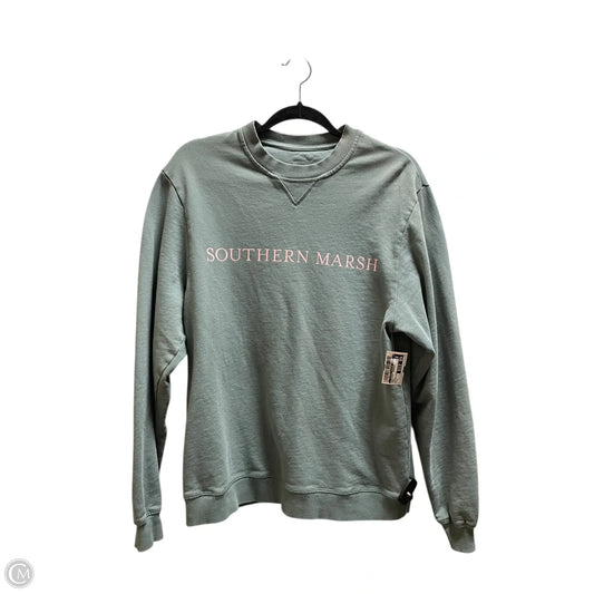 Sweatshirt Crewneck By Clothes Mentor In Green, Size: L