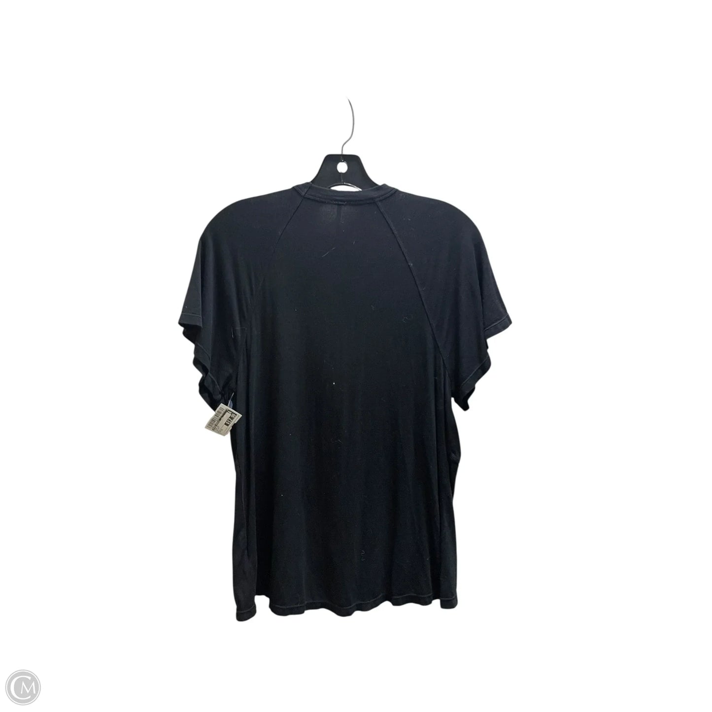 Top Short Sleeve By Free People In Black, Size: M