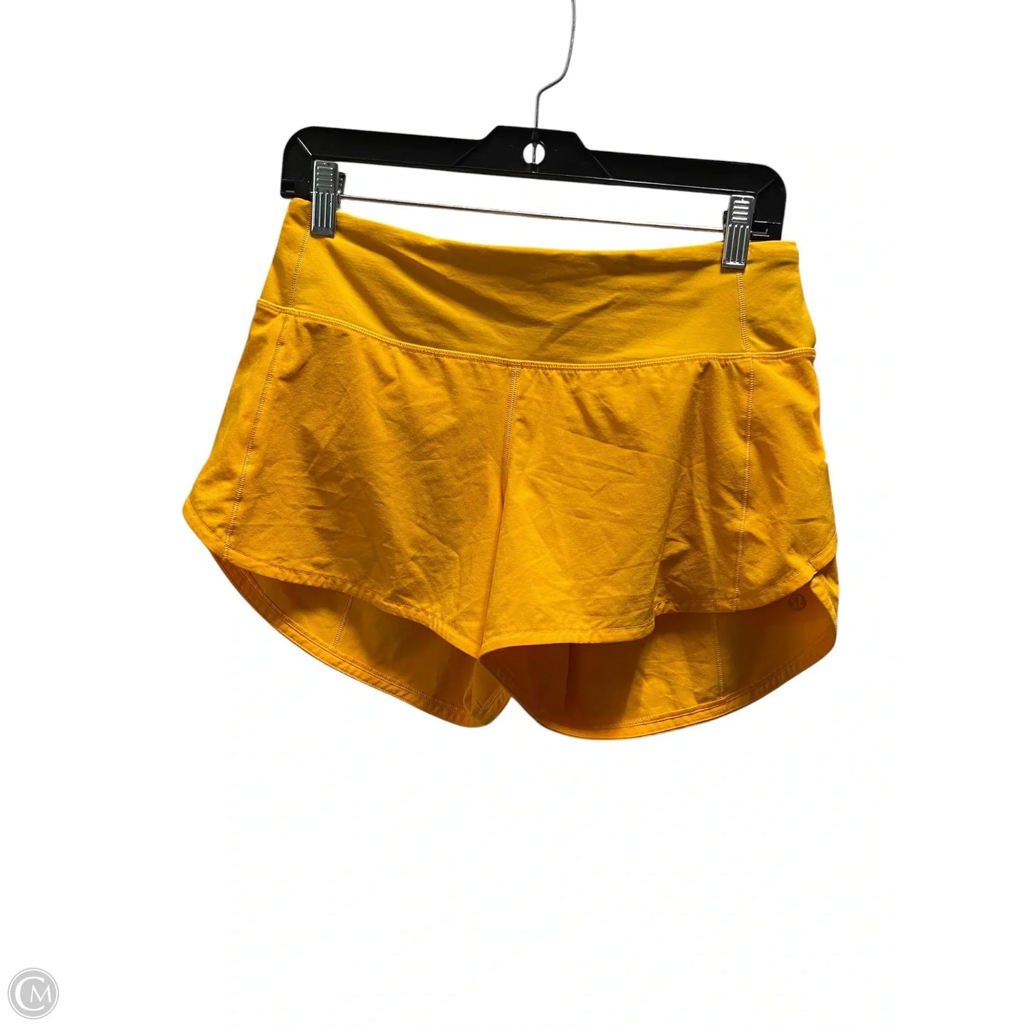 Athletic Shorts By Lululemon In Yellow, Size: 6