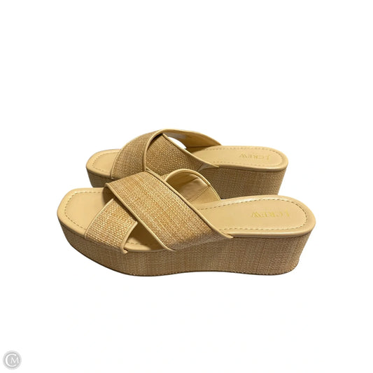 Sandals Heels Block By J. Crew In Brown, Size: 10
