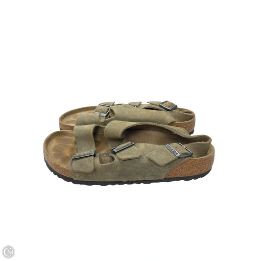 Shoes Flats By Birkenstock In Brown, Size: 11
