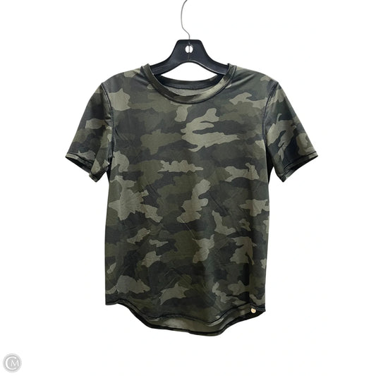 Athletic Top Short Sleeve By Lululemon In Camouflage Print, Size: S