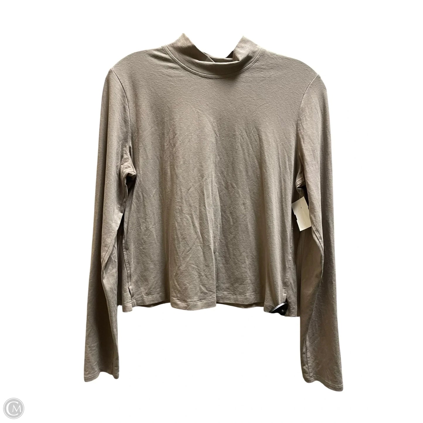 Top Long Sleeve By Lululemon In Tan, Size: 6