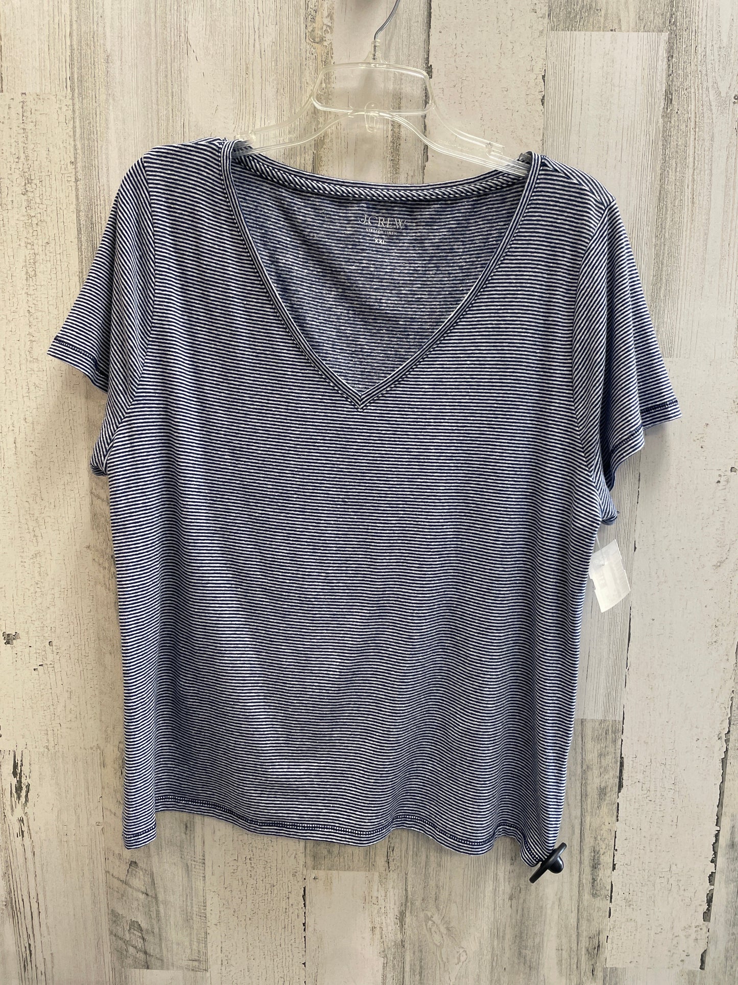 Blue Top Short Sleeve J. Crew, Size 2x