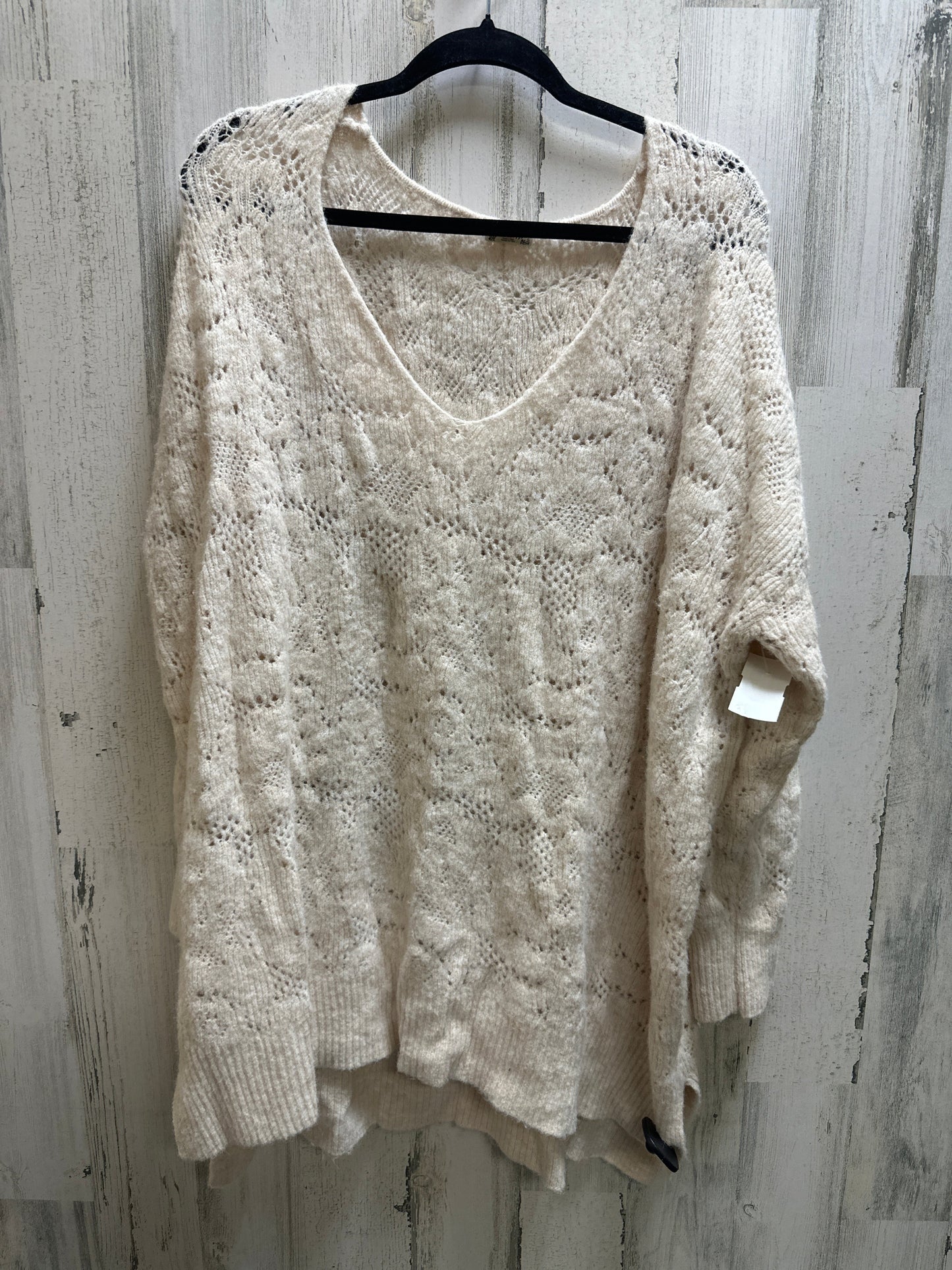 Cream Sweater Free People, Size M