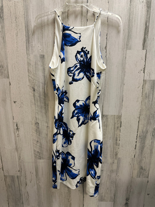 White Dress Casual Midi Lauren By Ralph Lauren, Size 4